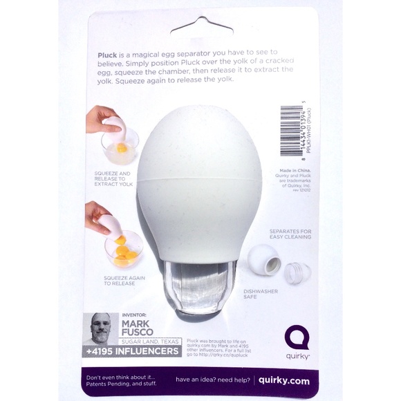 🦋 Quirky Pluck Egg Yolk Separator - LOT OF TWO - Picture 2 of 2